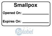 Smallpox Opened on: /Expires on: Vaccine Label