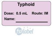 Typhoid Dose: 0.5 mL/Route: IM  Vaccine Label