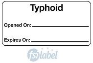 Typhoid Opened on: /Expires on: Vaccine Label
