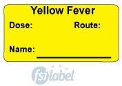 Yellow Fever Immunization Label