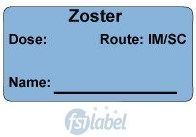 Zoster  Route: IM/SC  Immunization Label