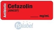 Cefazolin (ANCEF) mg/mL Syringe Label