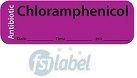 Chloramphenicol - Date, Time, Init. Antibiotic Syringe Label