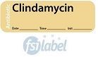 Clindamycin - Date, Time, Init. Antibiotic Syringe Label