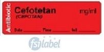 Cefotetan (CEFOTAN) mg/ml - Date, Time, Init. Antibiotic Syringe Label
