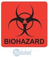Biohazard (Red Fluorescent) Label