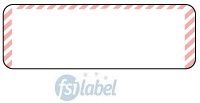 Blank (Red Diagonals) Anesthesia Label