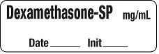 Dexamethasone-SP mg/mL - Date, Time Anesthesia Label