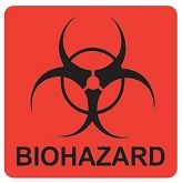 Biohazard (Red Fluorescent) Label