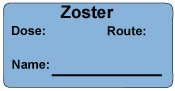 Zoster  Immunization Label