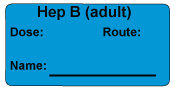 Hep B (adult)  Immunization Label