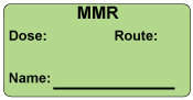 MMR Vaccine Label