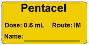 Pentacel Dose: 0.5 mL/Route: IM  Immunization Label