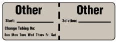 Change Tubing Label (Circle Day)