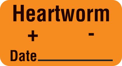 HEARTWORM +/- /DATE Labels HEARTWORM +/- /DATE Labels
