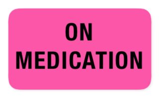 On Medication Label