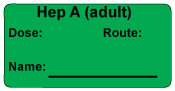 Hep A (adult)  Immunization Label