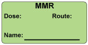 MMR  Immunization Label