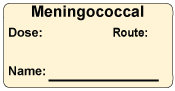 Meningococcal  Immunization Label