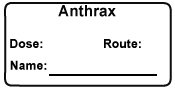 Anthrax  Immunization Label