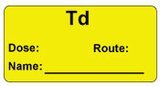 Td Vaccine Label