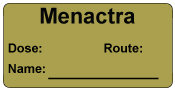Menactra  Immunization Label