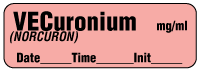 VECuronium (NORCURON) mg/ml - Date, Time, Init.