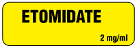 Etomidate 2 mg/ml Anesthesia Label