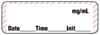 Blank (Violet/White) mg/mL - Date, Time, Init.