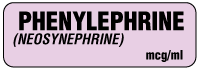PHENYLEPHRINE (NEOSYNEPHRINE) mcg/ml