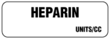 HEPARIN UNITS/cc Anesthesia Label