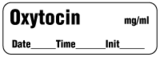 Oxytocin mg/ml - Date, Time, Init. Anesthesia Label