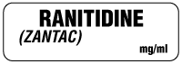 RANITIDINE (ZANTAC) mg/ml Anesthesia Label