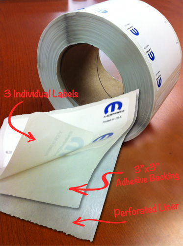 MOPAR® PiggyBack Label