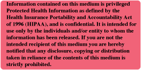 HIPAA Information