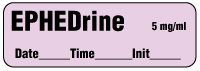 EPHEDrine 5 mg/ml - Date, Time, Init.