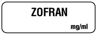 ZOFRAN mg/ml Anesthesia Label