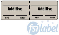 _____Additive/Date___ Initials___