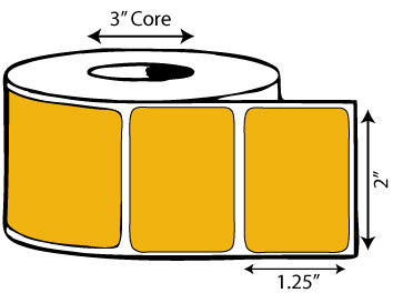 2" x 1.25" Thermal Transfer Label (Raw Sienna)