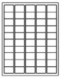 1.5" x 1" Laser Sheet Labels (Blank)