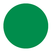 3/4" Green Dot Label - Removable