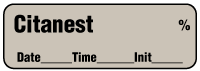 Citanest  % - Date, Time, Init.
