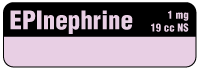 EPInephrine 1 mg/19 cc NS Anesthesia Label