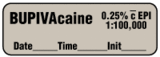 BUPIVAcaine 0.25% c EPI  1:100,000 - Date, Time, Init. Anesthesia Label