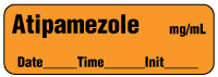 Atipamezole mg/mL - Date, Time, Init. Anesthesia Label