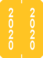 System 3400-20YR Year Code Labels (2020)
