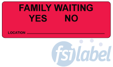 Family Waiting Label