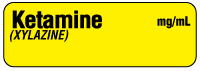 Ketamine (XYLAZINE) mg/ml Anesthesia Label