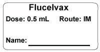 Flucelvax Dose: 0.5/Route: IM  Immunization Label