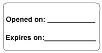 Opened on: /Expires on:  Vaccine Label